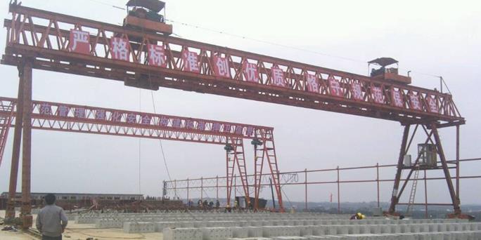 ME雙主梁雙小車龍門吊軌道損傷修復(fù)